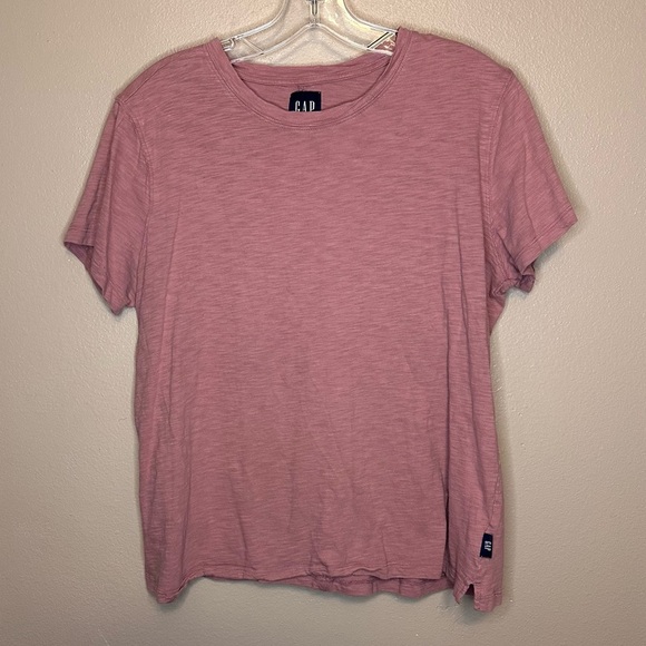 GAP Women’s Slight Crop Dusty Pink T-Shirt Size Large - Picture 1 of 6